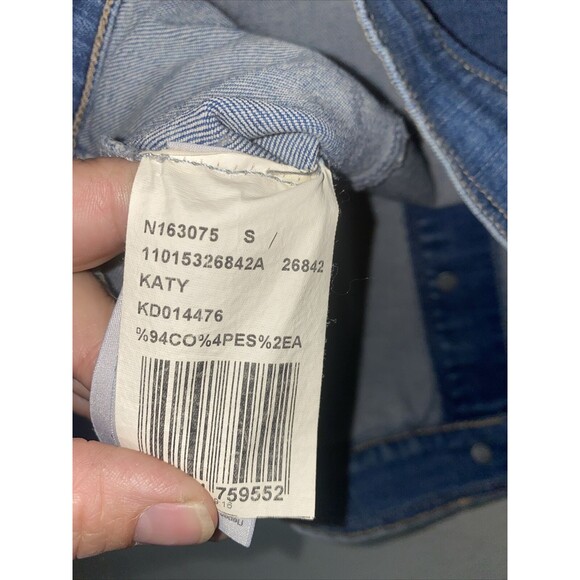 new Mavi jean Jacket Women western light katy Stretchy y2k 90s retro L - Picture 6 of 7